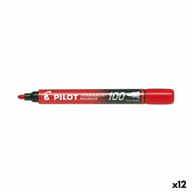 Permanent marker Pilot SCA-100 Red (12 Units)