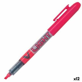 Fluorescent Marker Pilot V Light Rosa Pink (12 Units)