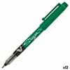 Liquid ink pen Pilot V Sign Green 0,6 mm (12 Units)