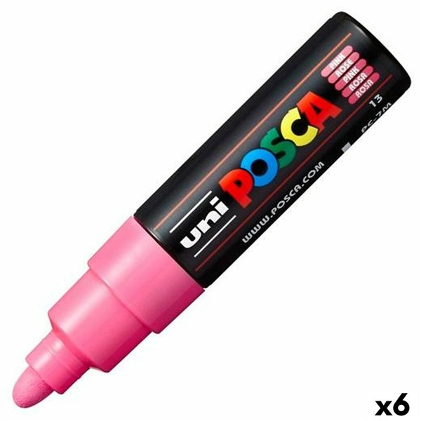 Marker POSCA PC-7M Pink (6 Units)