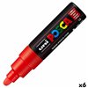Felt-tip pens POSCA PC-7M Red (6 Units)