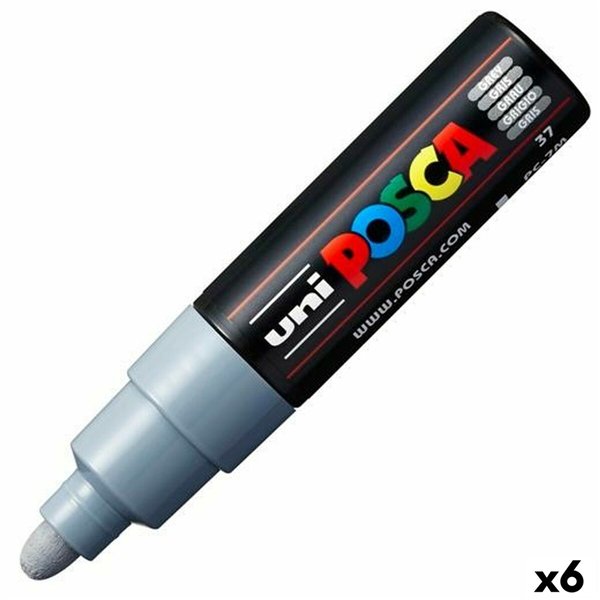 Marker POSCA PC-7M Grey (6 Units)