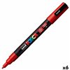 Marker POSCA PC-3M Red (6 Units)