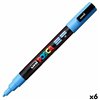 Marker pen/felt-tip pen POSCA PC-3M Sky blue (6 Units)