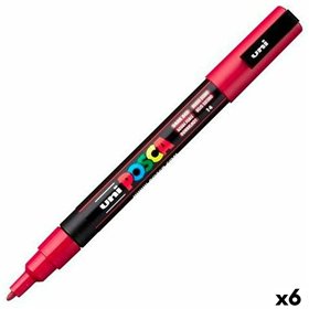 Marker pen/felt-tip pen POSCA PC-3M Dark Red (6 Units)
