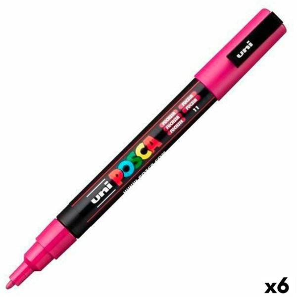 Marker POSCA PC-3M Fuchsia (6 Units)