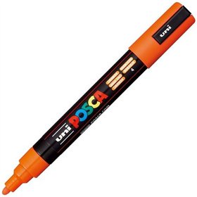 Felt-tip pens POSCA PC-5M Orange (6 Units)