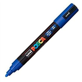Felt-tip pens POSCA PC-5M Blue (6 Units)