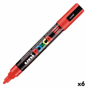 Marker POSCA PC-5M Red (6 Units)