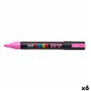 Fluorescent Marker POSCA PC-5M Pink (6 Units)