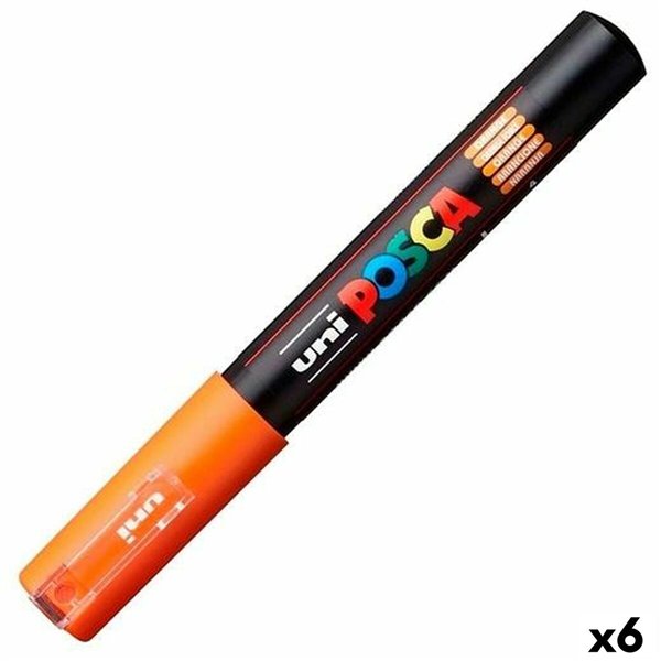 Marker pen/felt-tip pen POSCA PC-1M Orange (6 Units)