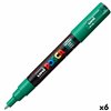Felt-tip pens POSCA PC-1M Green (6 Units)