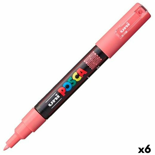 Marker POSCA PC-1M Coral Pink (6 Units)