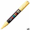 Felt-tip pens POSCA PC-1M Yellow (6 Units)