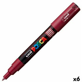 Marker pen/felt-tip pen POSCA PC-1M Red Burgundy (6 Units)