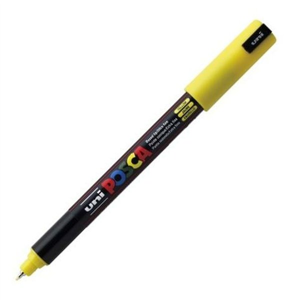 Felt-tip pens POSCA PC-1MR Yellow (6 Units)