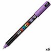 Felt-tip pens POSCA PC-1MR Violet (6 Units)