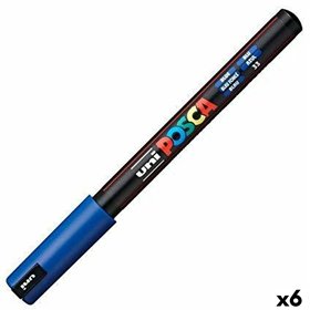 Felt-tip pens POSCA PC-1MR Blue (6 Units)