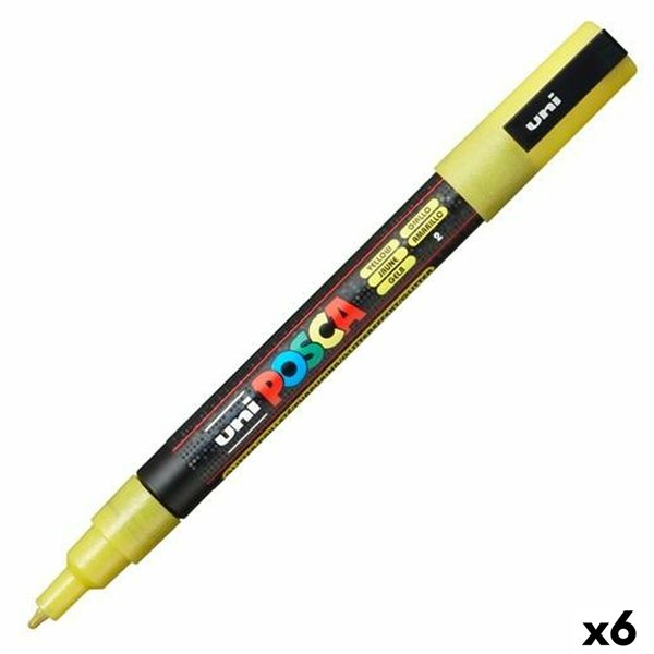 Marker POSCA PC-3ML Yellow (6 Units)