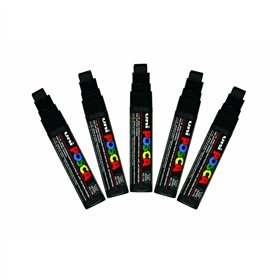 Felt-tip pens POSCA PC-17K Black (5 Units)