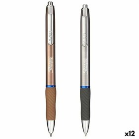 Pen Sharpie SGEL Metallic Blue Silver Copper 0,7 mm (12 Units)