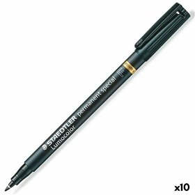 Permanent marker Staedtler Lumocolor Special F Black (10 Units)