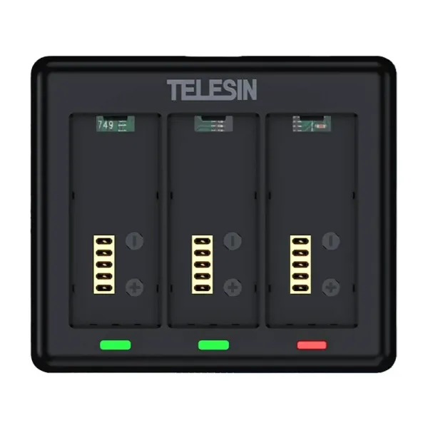 Charger for 3 batteries for GoPro HERO 13 Telesin (S0-BCG-12-TGP)