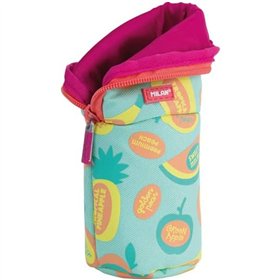 School Case Milan FRUTIKIS Green Orange 21 x 11,5 x 8 cm