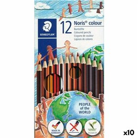 Colouring pencils Staedtler Noris Colour Wopex Set 12 Pieces (10 Units)