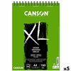 Drawing Pad Canson XL Drawing White A4 5 Units 50 Sheets 160 g/m2