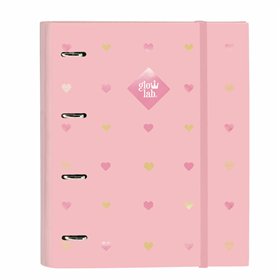 Ring binder Glow Lab Hearts Replacement (100 Sheets) A4