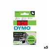 Thermal transfer ribbon Dymo D1 40917 7 m Black/Red (5 Units)