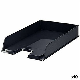 Set of organiser trays Esselte Europost Opaque Black 10 Units