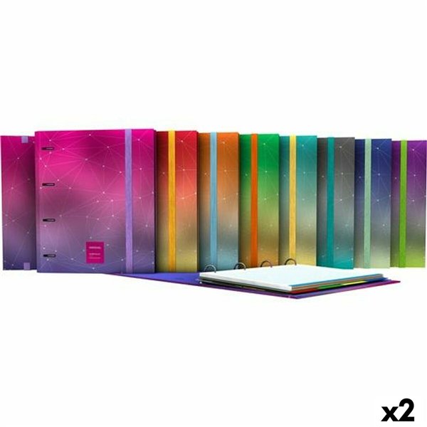 Ring binder Grafoplas Blue A4 (2 Units)