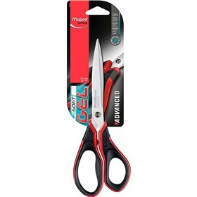 Scissors Maped Advanced Soft Gel Red Black Stainless steel 21 cm (24 Units)