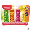 Fluorescent Marker Set Maped Multicolour 4 Pieces (12 Units)