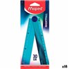Ruler Maped Nightfall Blue Plastic 30 cm 18 Units