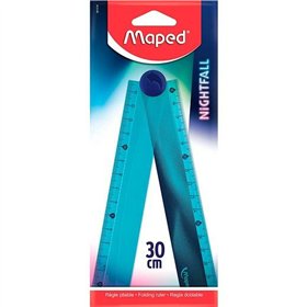 Ruler Maped Nightfall Blue Plastic 30 cm 18 Units