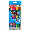 Colouring pencils Maped Duo Color' Peps Multicolour 12 Pieces Double-ended (12 Units)