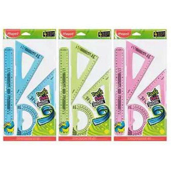 Geometry set Maped Twist'n Flex Maxi 4 Pieces 20 Units