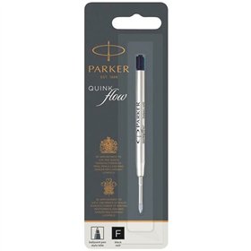 Refill for ballpoint pen Parker Quink Flow Black 0,8 mm (12 Units)