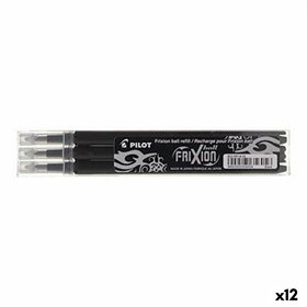 Set of spares Pilot Frixion 0,7 Pen 3 Pieces Black (12 Units)
