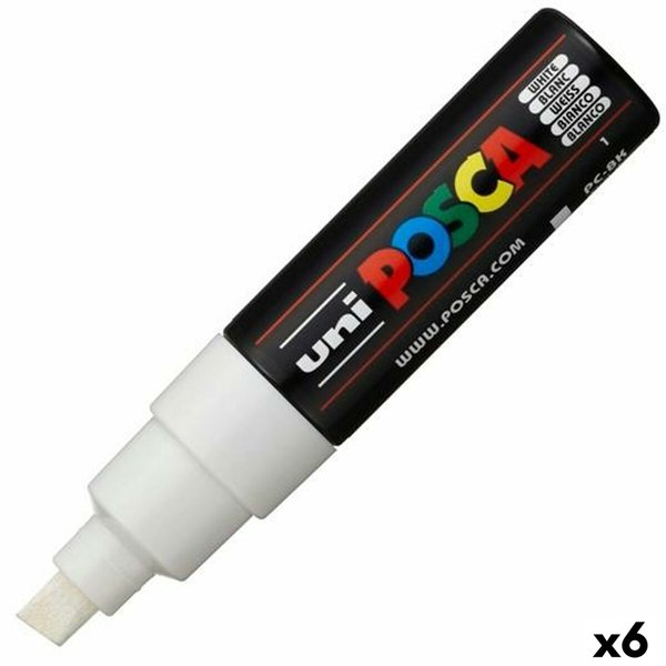 Marker POSCA PC-8K White (6 Units)