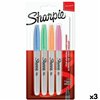Set of Felt Tip Pens Sharpie 4 Pieces Multicolour (3 Units)