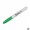 Permanent marker Sharpie Fine Point Green (12 Units)