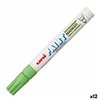 Permanent marker Uni-Ball PX-20 Light Green (12 Units)