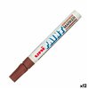 Permanent marker Uni-Ball PX-20 Brown (12 Units)