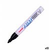 Permanent marker Uni-Ball PX-20 Black (12 Units)