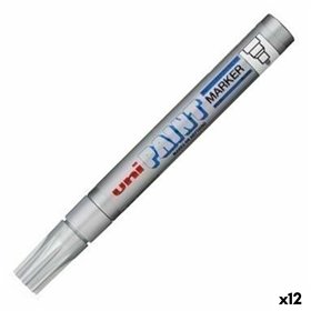 Permanent marker Uni-Ball PX-20 Silver 2,8 mm (12 Units)