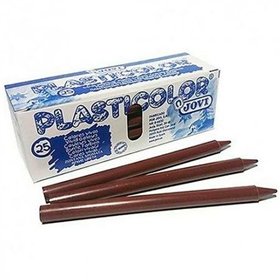 Coloured crayons Jovi Dark brown (25 Units)